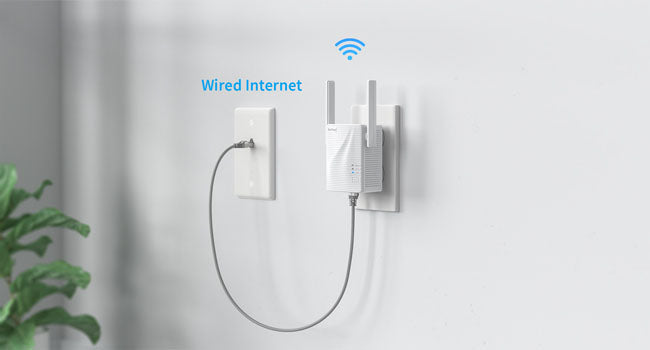 BrosTrend 1200Mbps WiFi Booster Supports Wireless Access Point Mode Easy to Create a New Dual Band AC1200 WiFi Network by Connecting to an Internet-enabled Ethernet Port