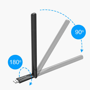 The wireless adapter for Linux owns the adjustable WiFi antenna