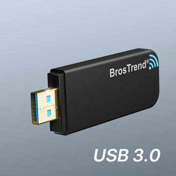 USB 3.0 port with gold plated on the USB wifi adapter for Linux, works 10 times faster than USB 2.0 port.