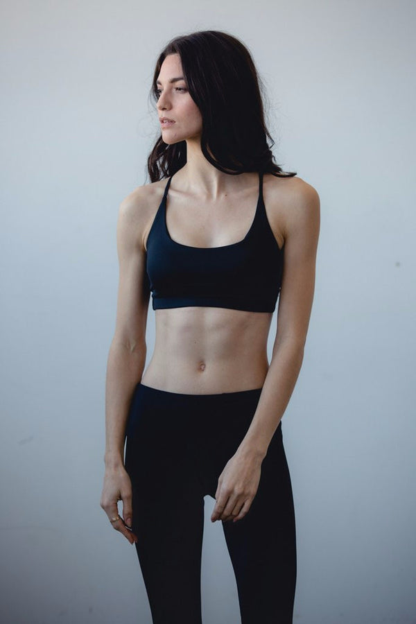 Montiel Activewear Women's Teardrop Sports Bra for Yoga and Pilates