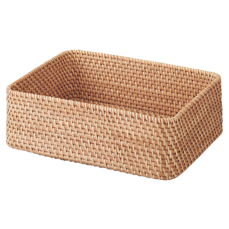 stackable wicker storage baskets