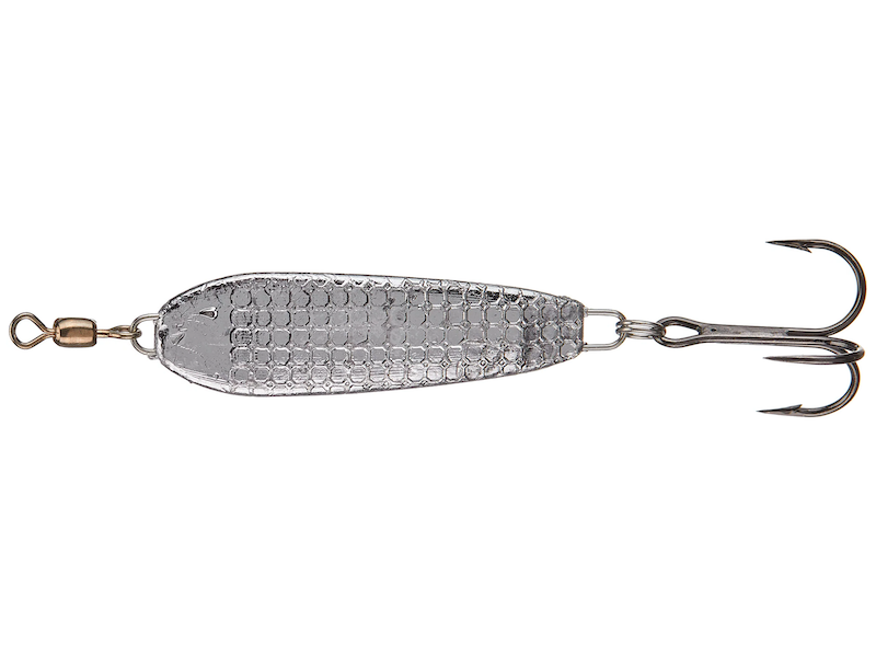 2 oz Mann-O-Lure Silver/Black Back