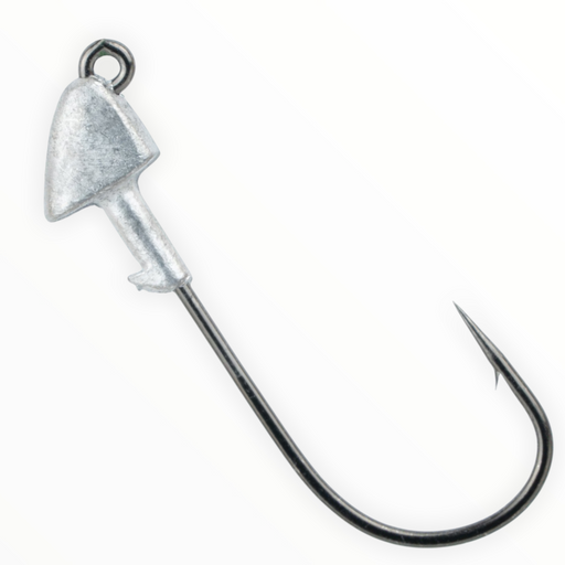 Stellar Silver 1 Ounce Fish Jig Head (6 Pack) with Double Eye Head, Sharp  Fishing Hooks for Freshwater and Saltwater