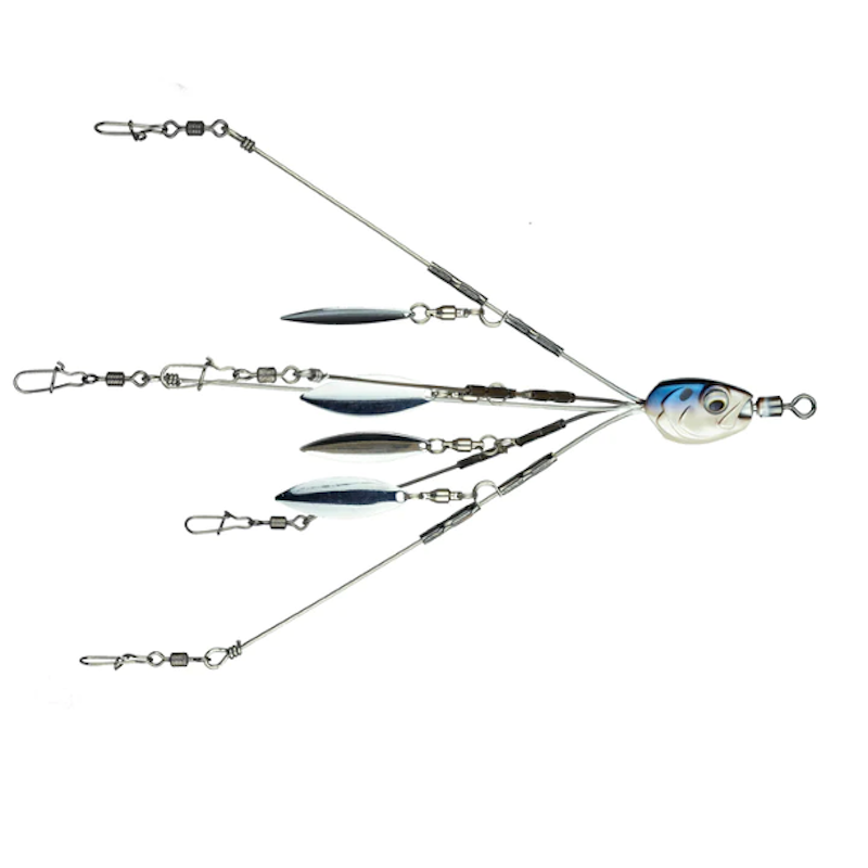 5 Arms Alabama Umbrella Rig Fishing Ultralight Tripod Bass Lures (bluegray)  海外 即決 - スキル、知識