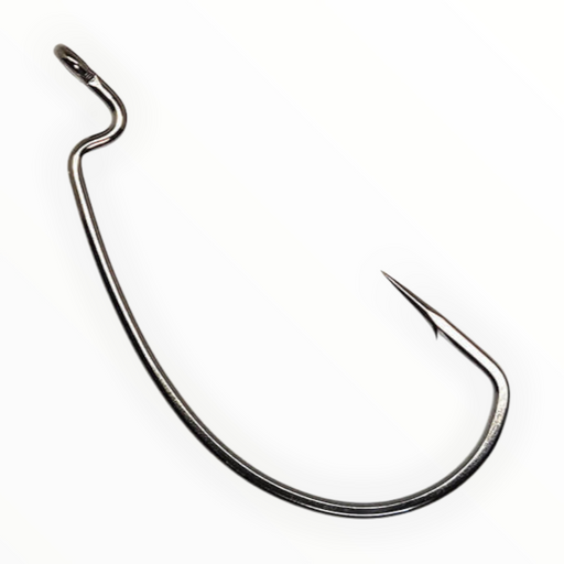 Trapper Tackle 4/0 Offset Wide Gap EWG Worm Hooks (25 Pack) - FAST SHIPPING!