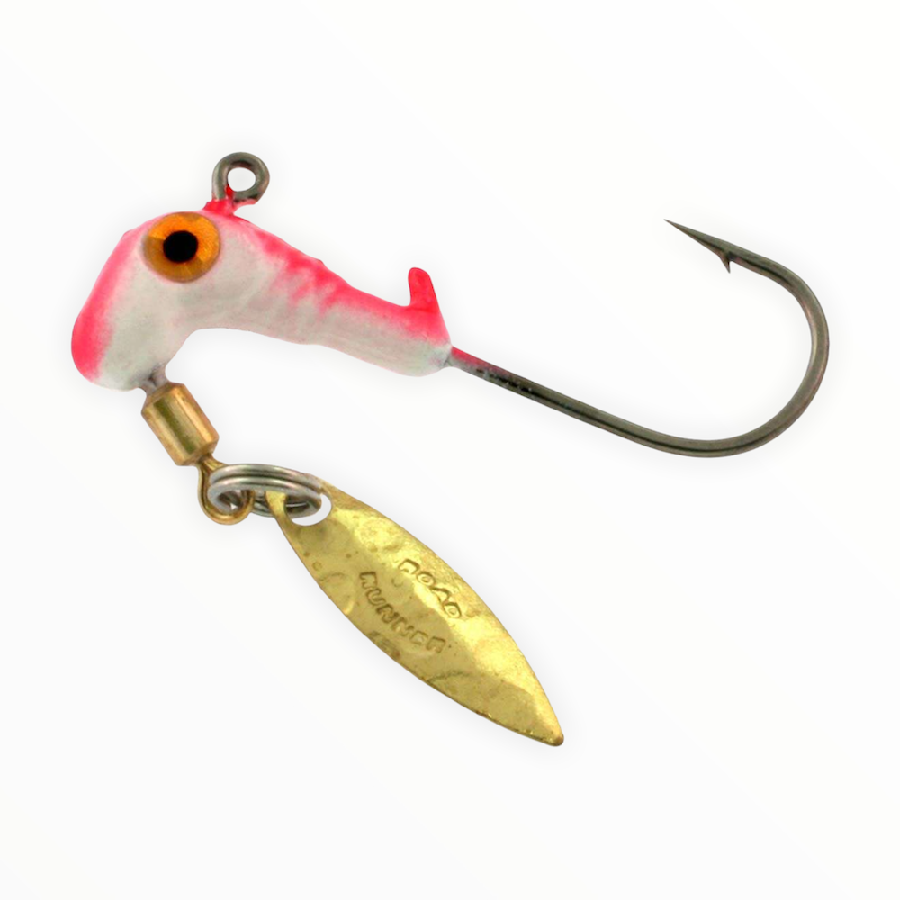 Mr Crappie WSD3D-752 Slab Daddy Jig 1/8 oz Pink/Black Parrot #2 Hook