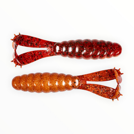 Big Bite Baits Double Tail Skirted Grub, 8 pk.