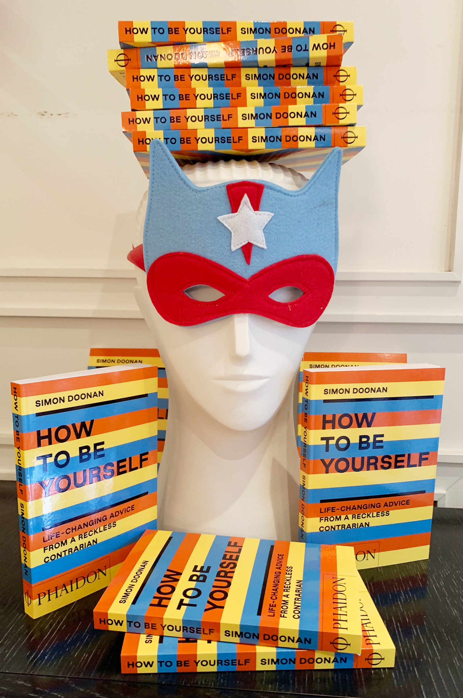 How to Be Yourself, Simon Doonan with Pottery by Jonathan Adler
