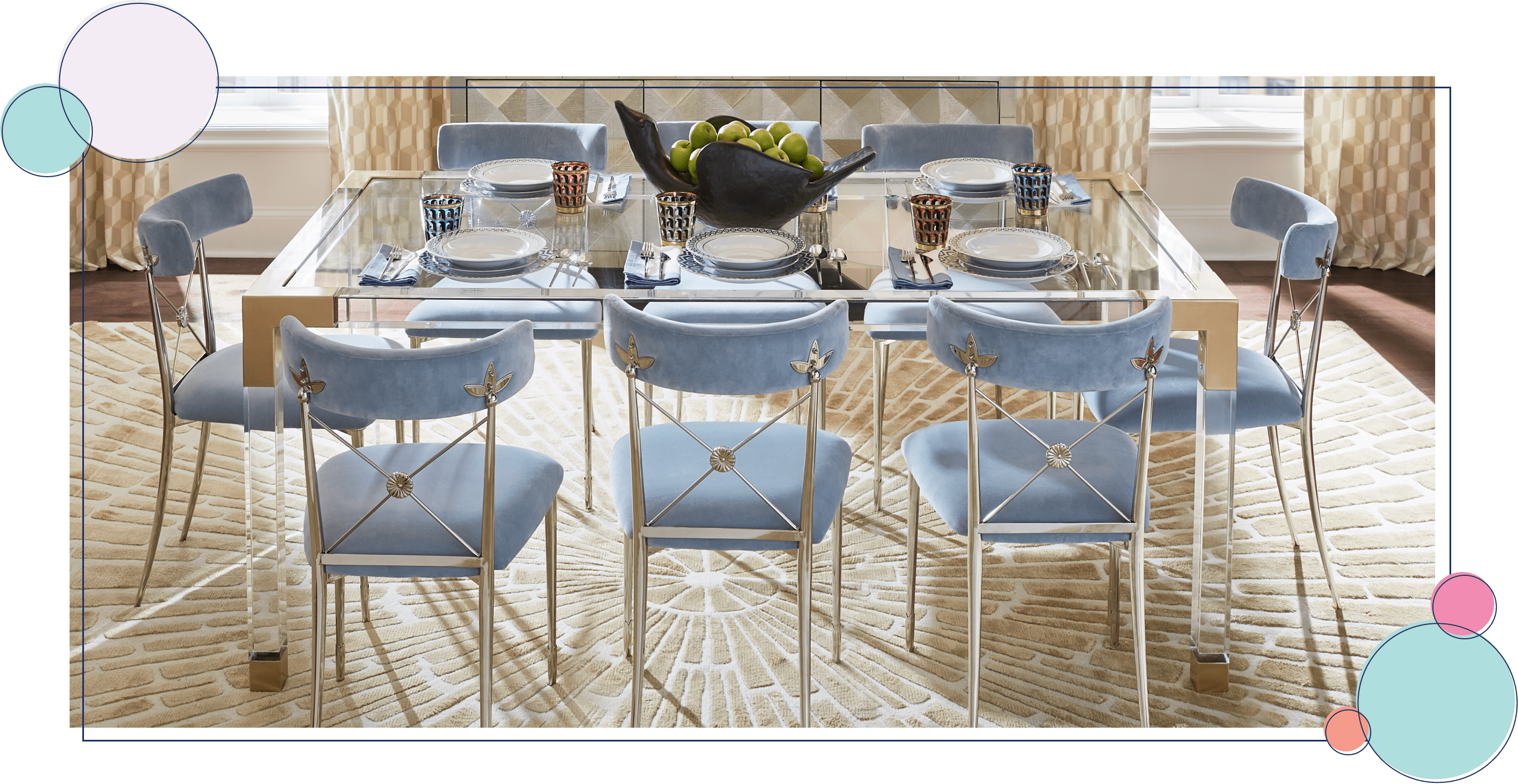 Modern dining furniture, Jonathan Adler