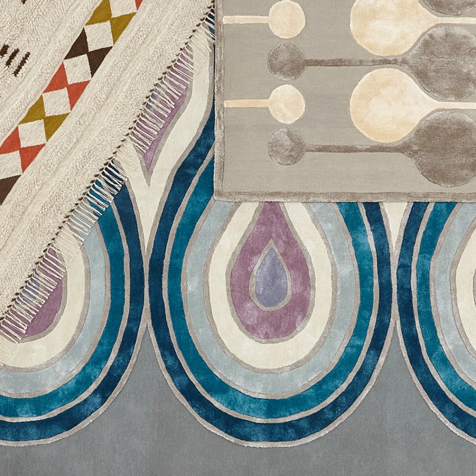 Handcrafted rugs by Jonathan Adler