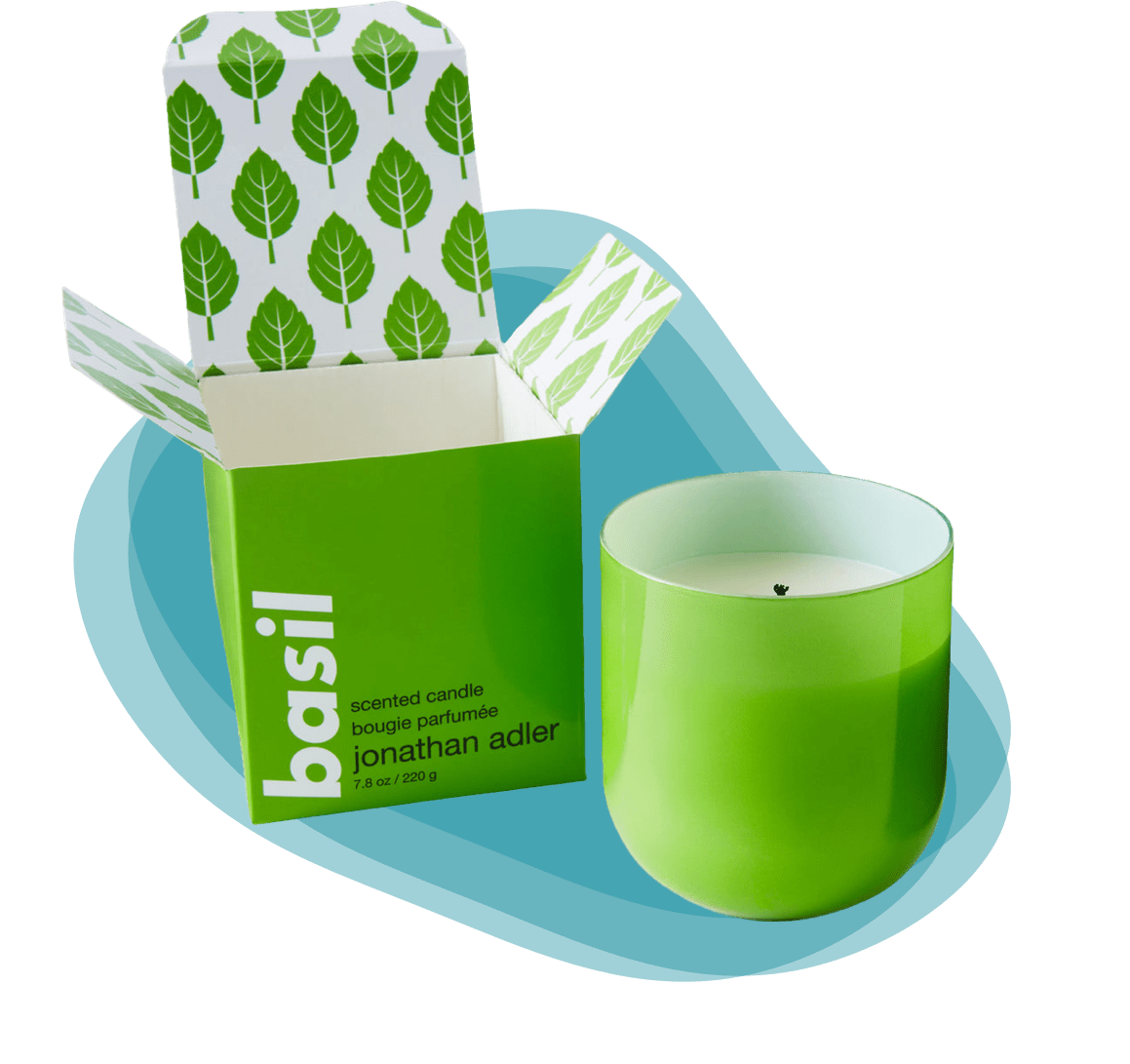 Basil Pop Candle by Jonathan Adler