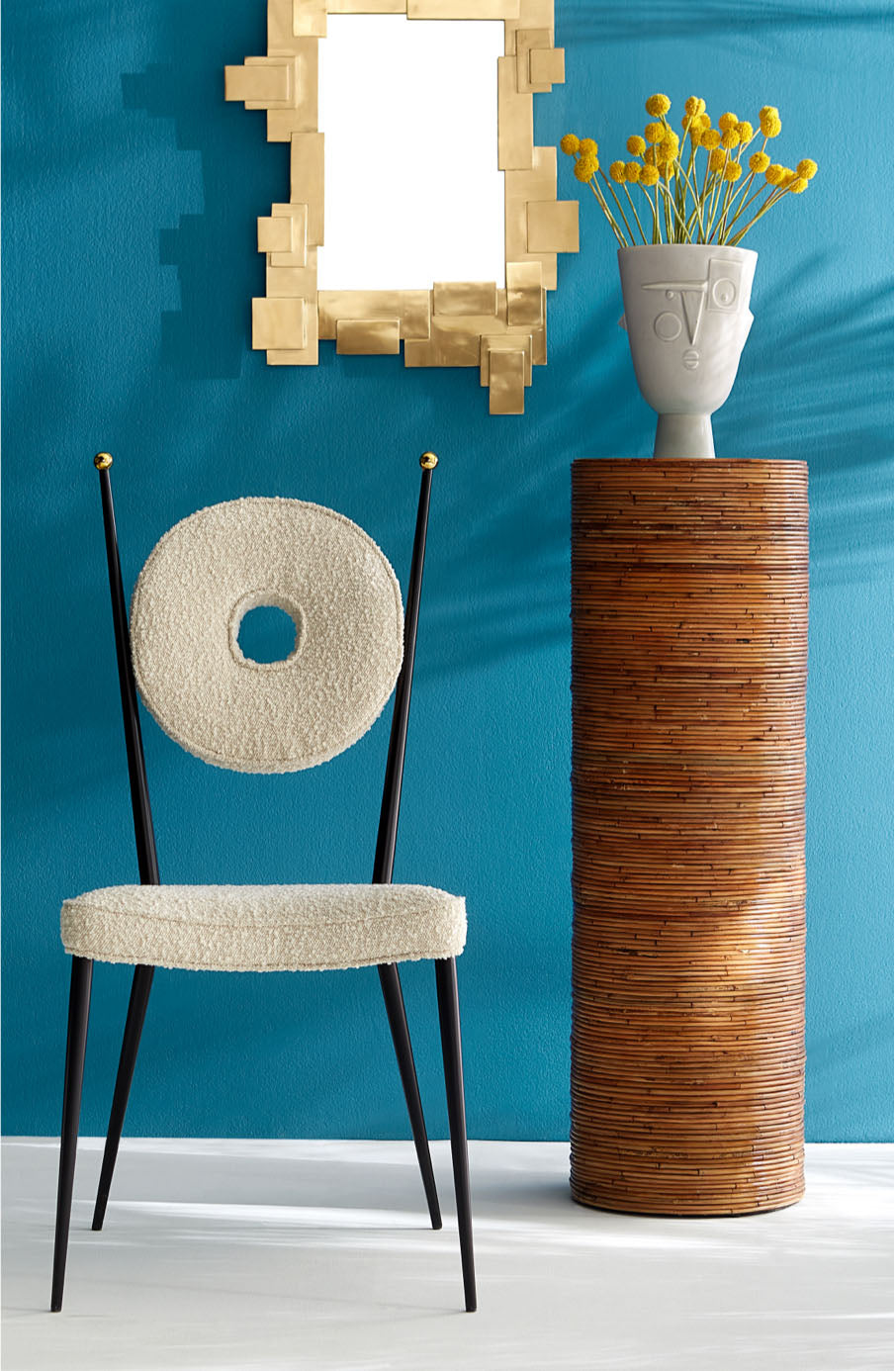 Coiled Reed Pedestal by Jonathan Adler