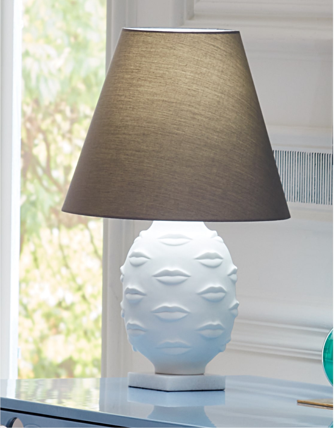 Porcelain table lamp by Jonathan Adler