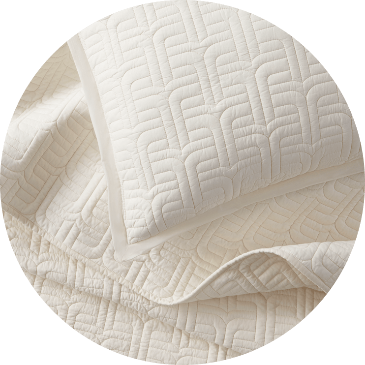 The Everywhere Cotton Quilt by Jonathan Adler Ivory
