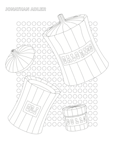 Jonathan Adler Vice Cansister Coloring Page