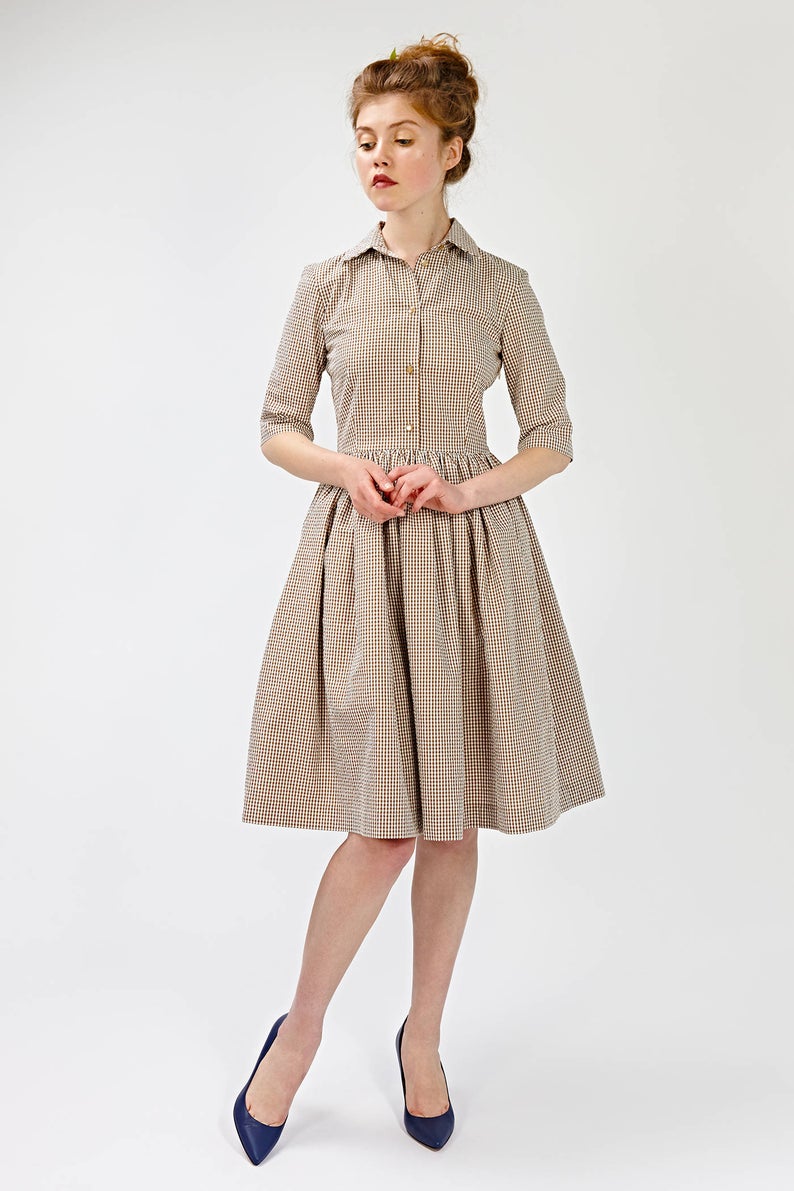 Beige 1950's Dress