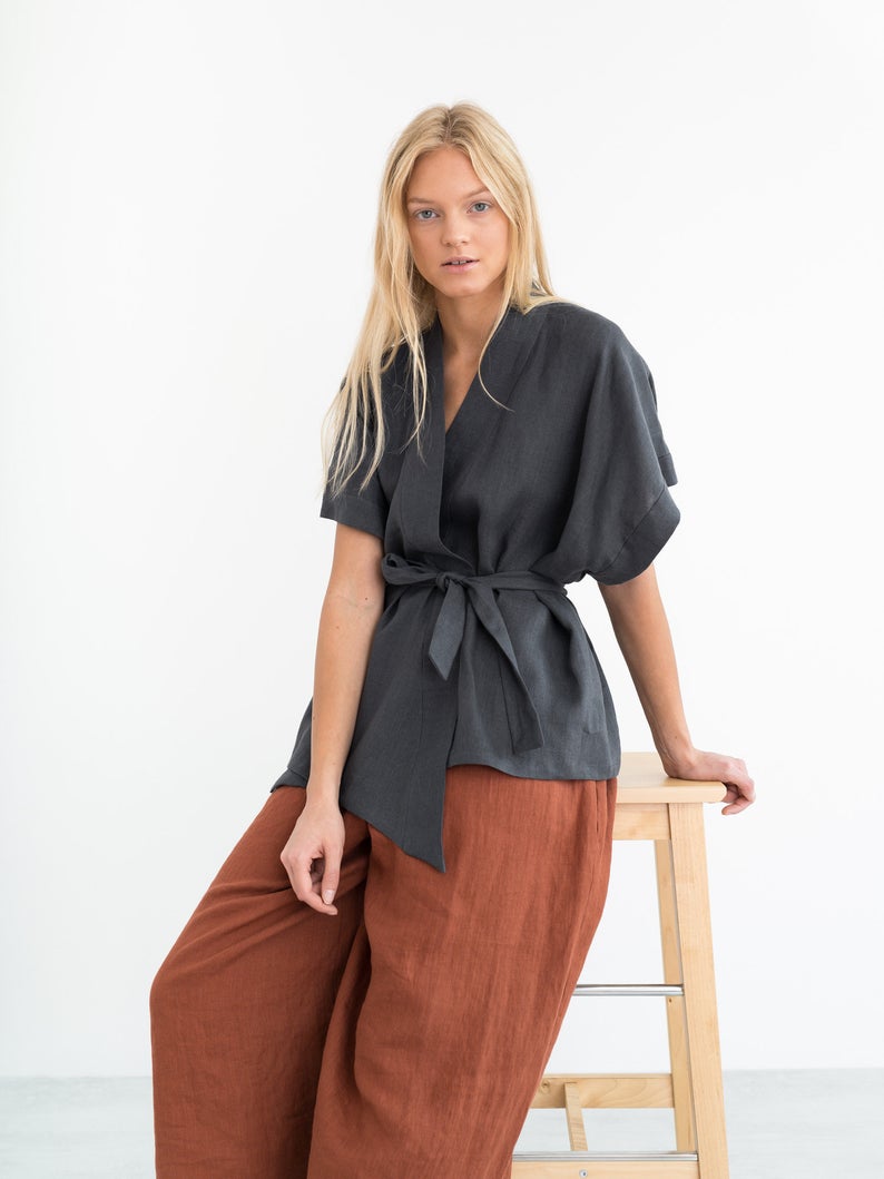 Eli Linen Kimono Jacket