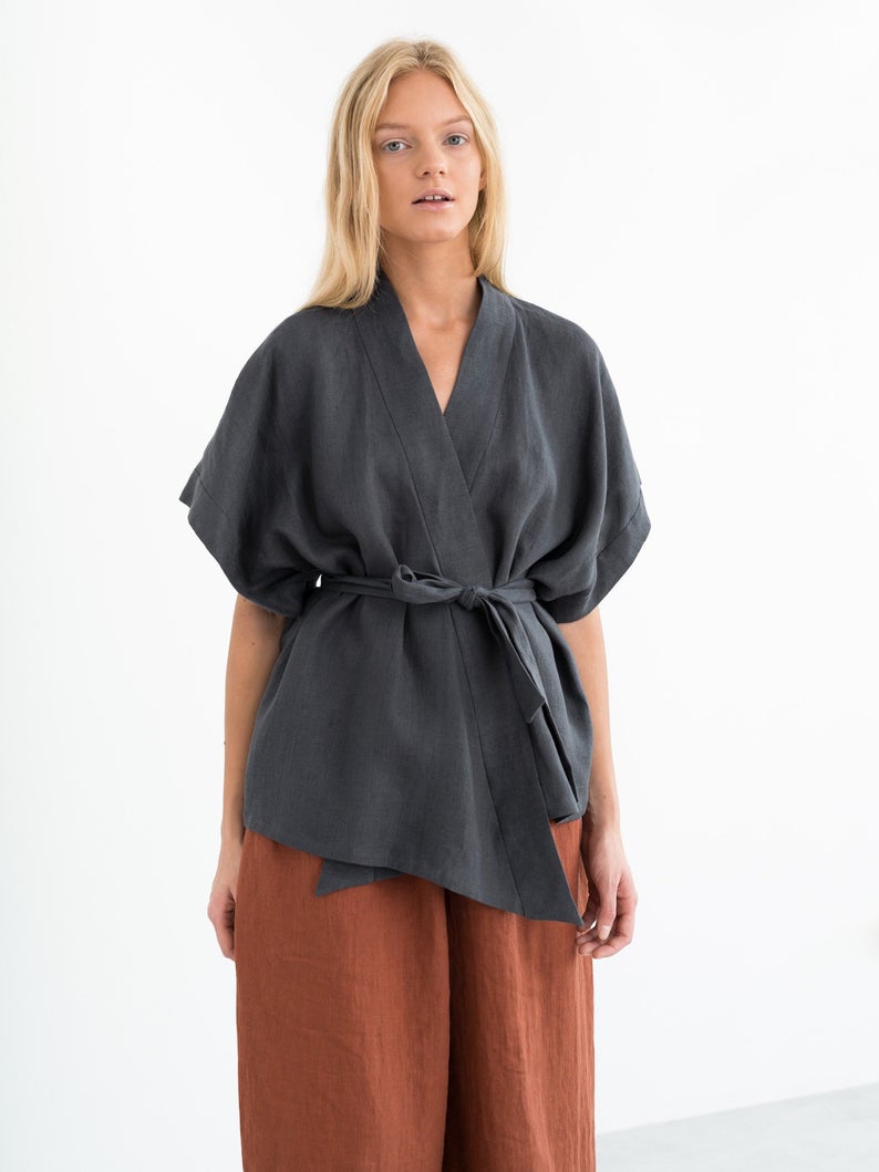 Eli Linen Kimono Jacket