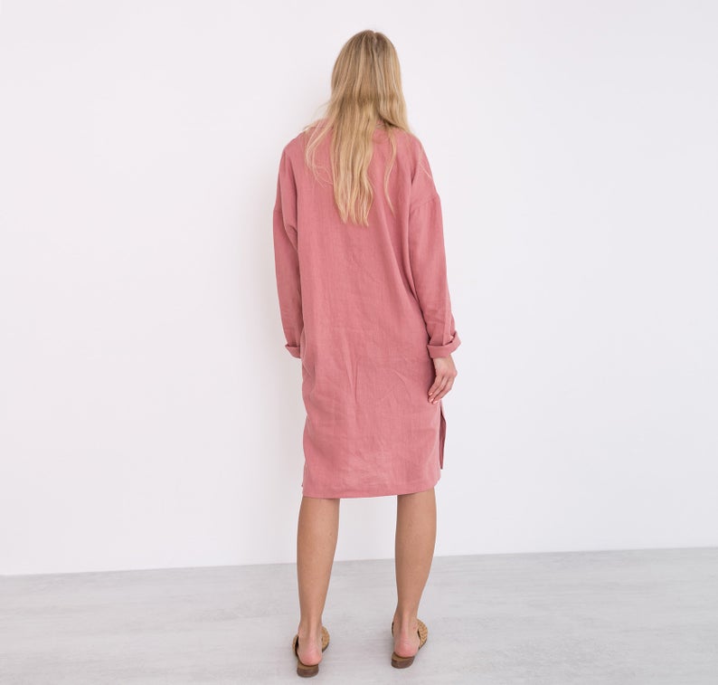 Iris Linen Shirt Dress