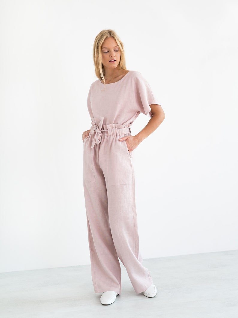 Juliet Wide Leg Linen Pants