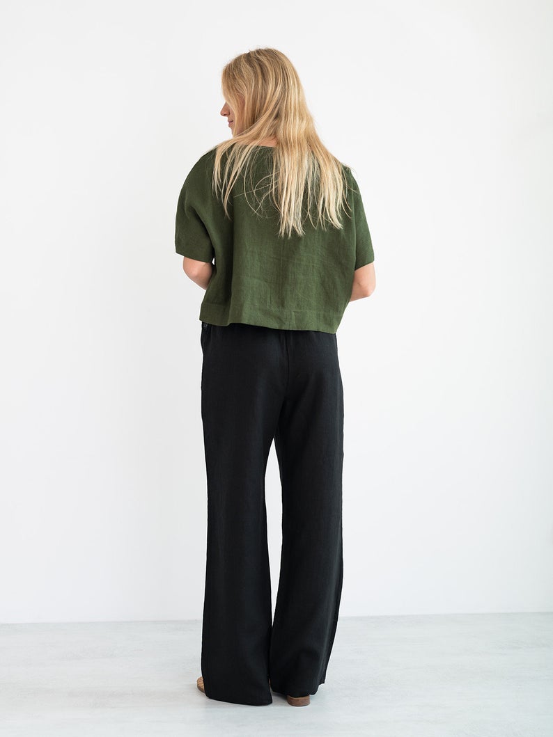 Juliet Wide Leg Linen Pants