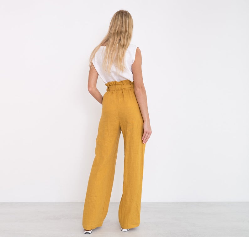 Juliet Wide Leg Linen Pants