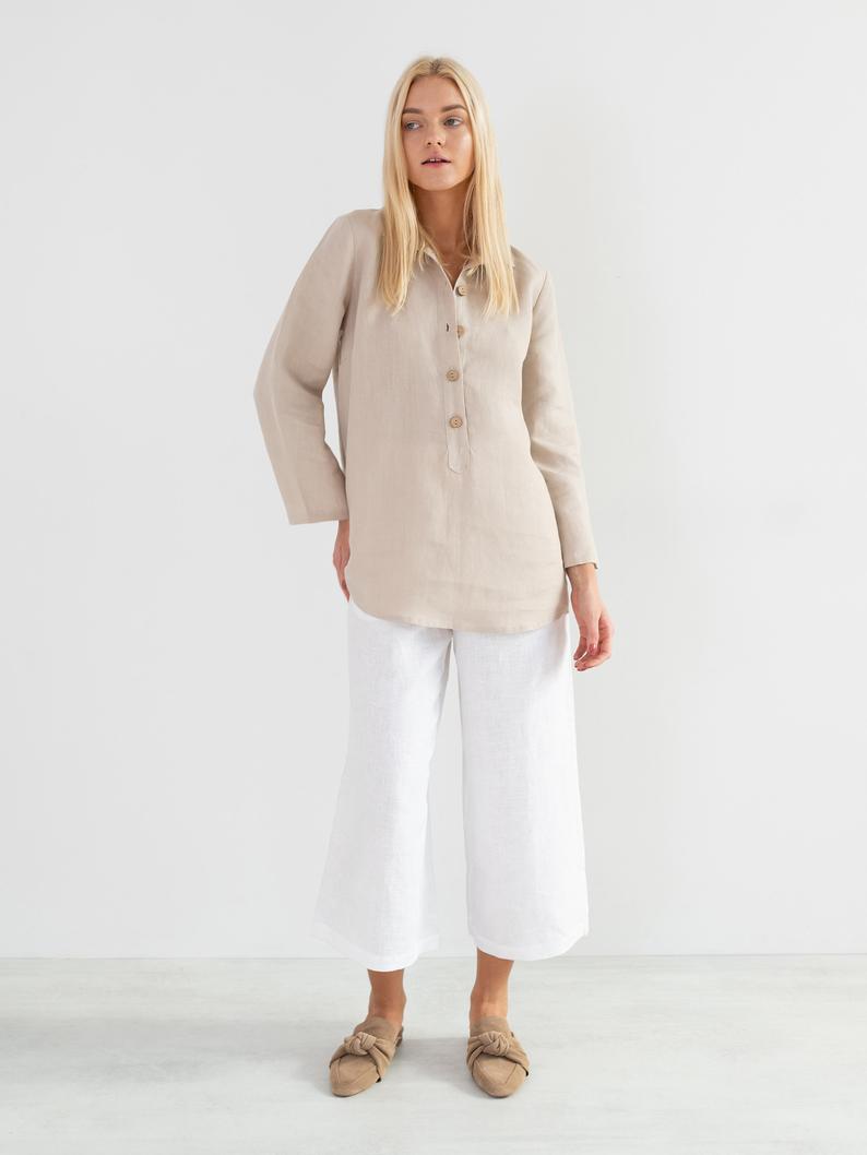 Lara Linen Tunic Shirt