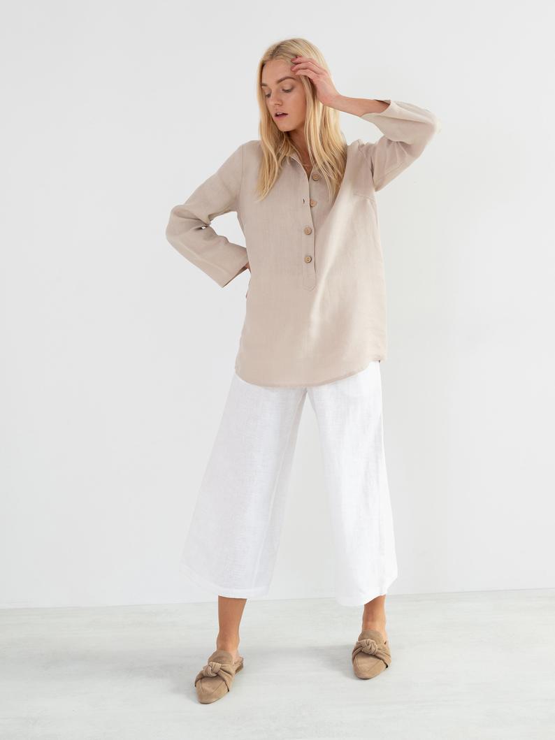 Lara Linen Tunic Shirt