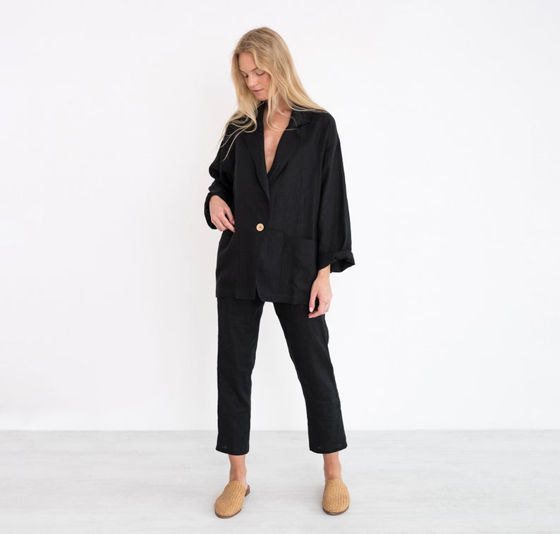 Valerie Linen Blazer