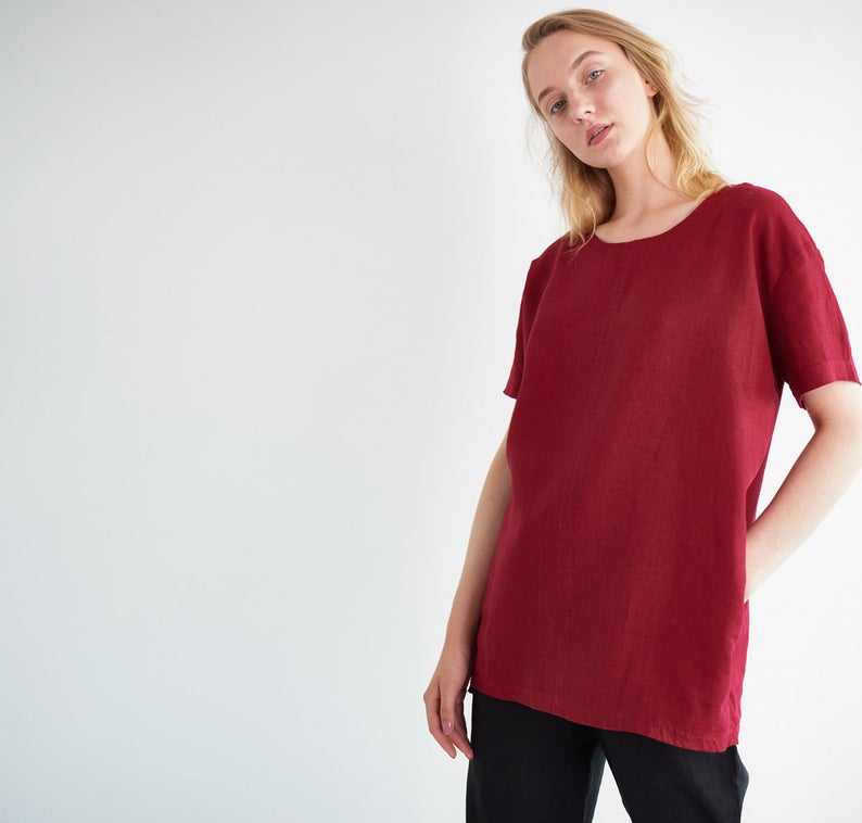 Venice Linen Tunic Top