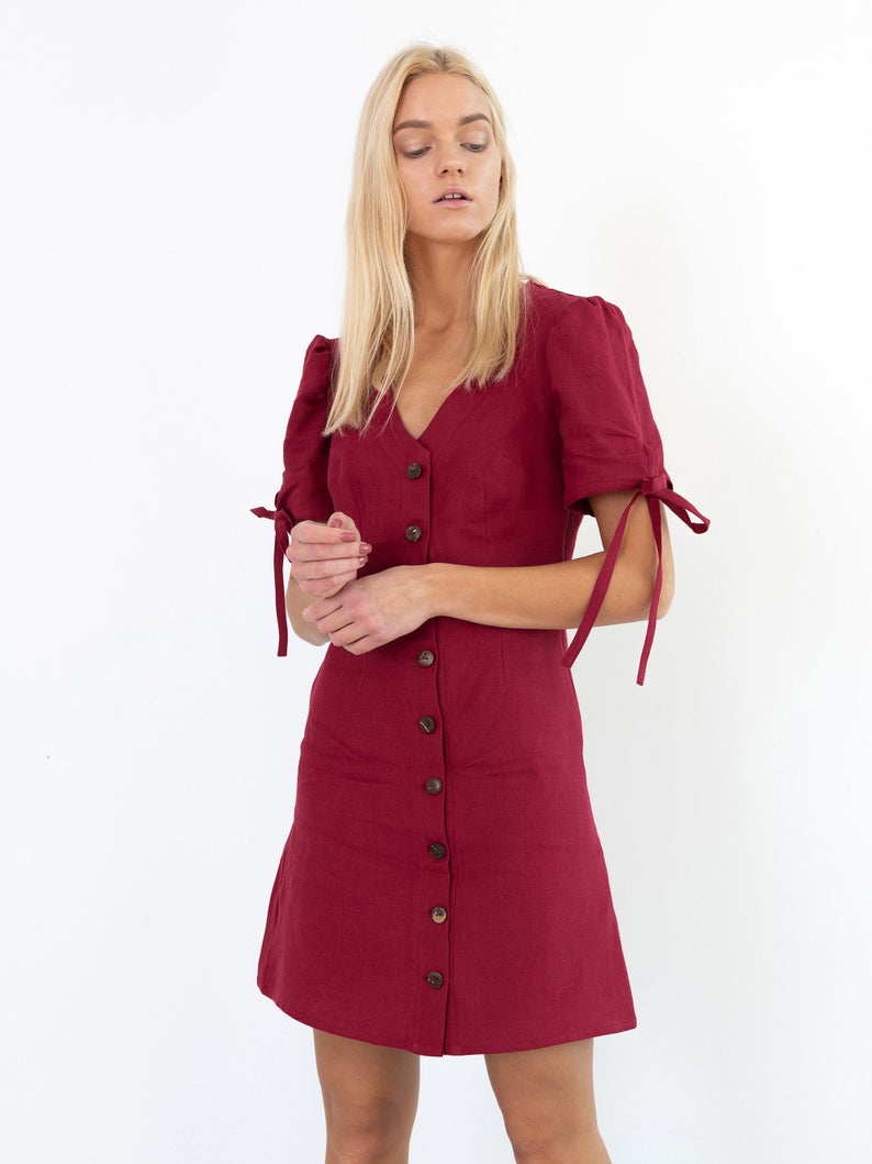 Venus Linen Dress