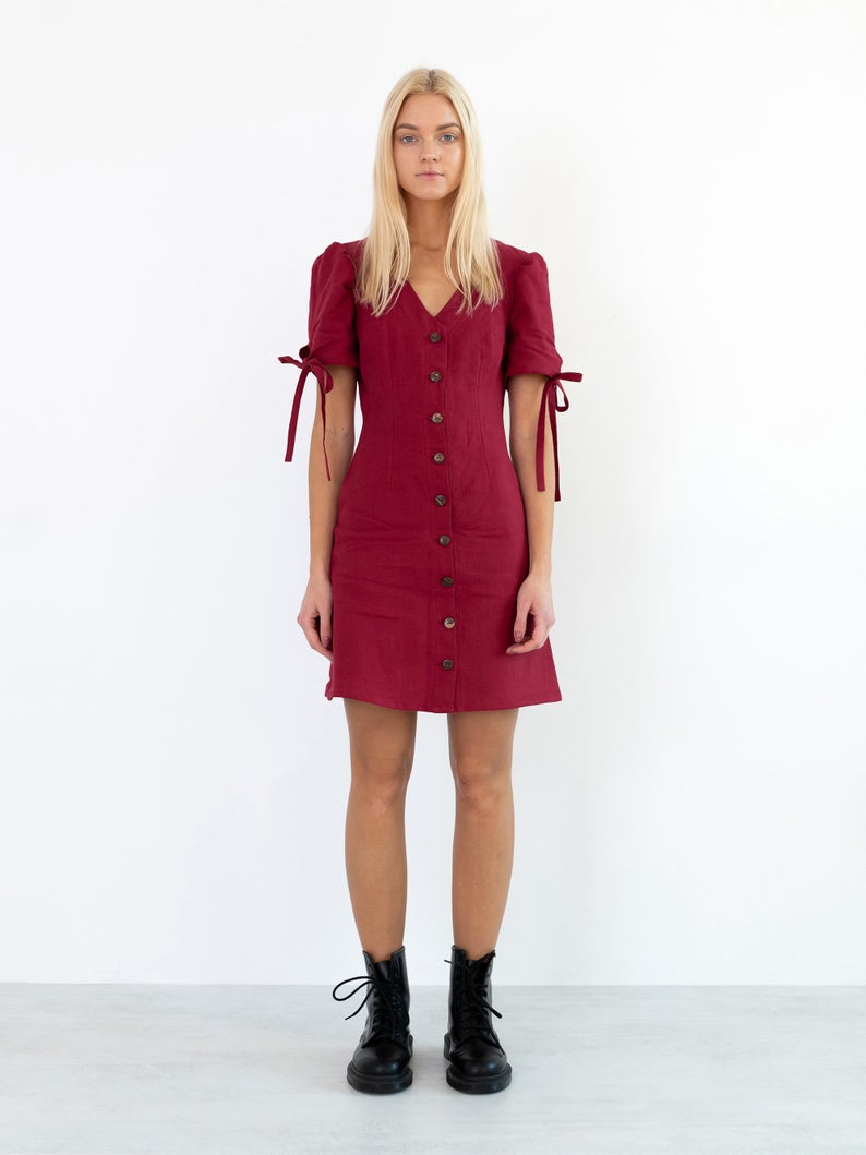 Venus Linen Dress