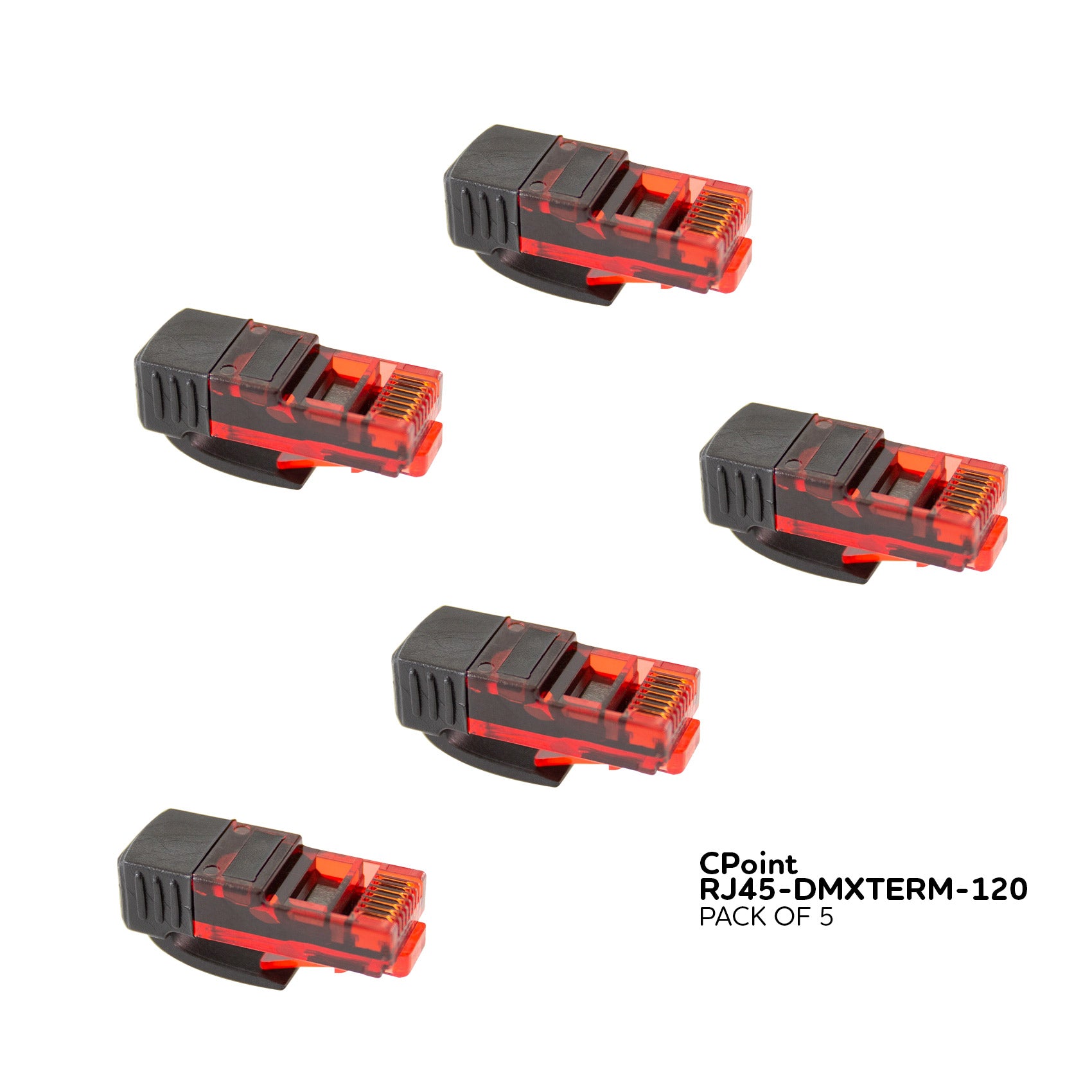 Pack - CPoint DMXterminator RJ45 DMX Terminator 120 Ohm 1 Universe RJ45-DMXTERM-120