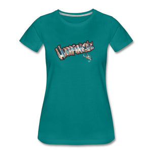 Happiness - T-shirt Design by JB Rae Women’s Premium T-Shirt | Spreadshirt 813 Showfor Inc. teal S 