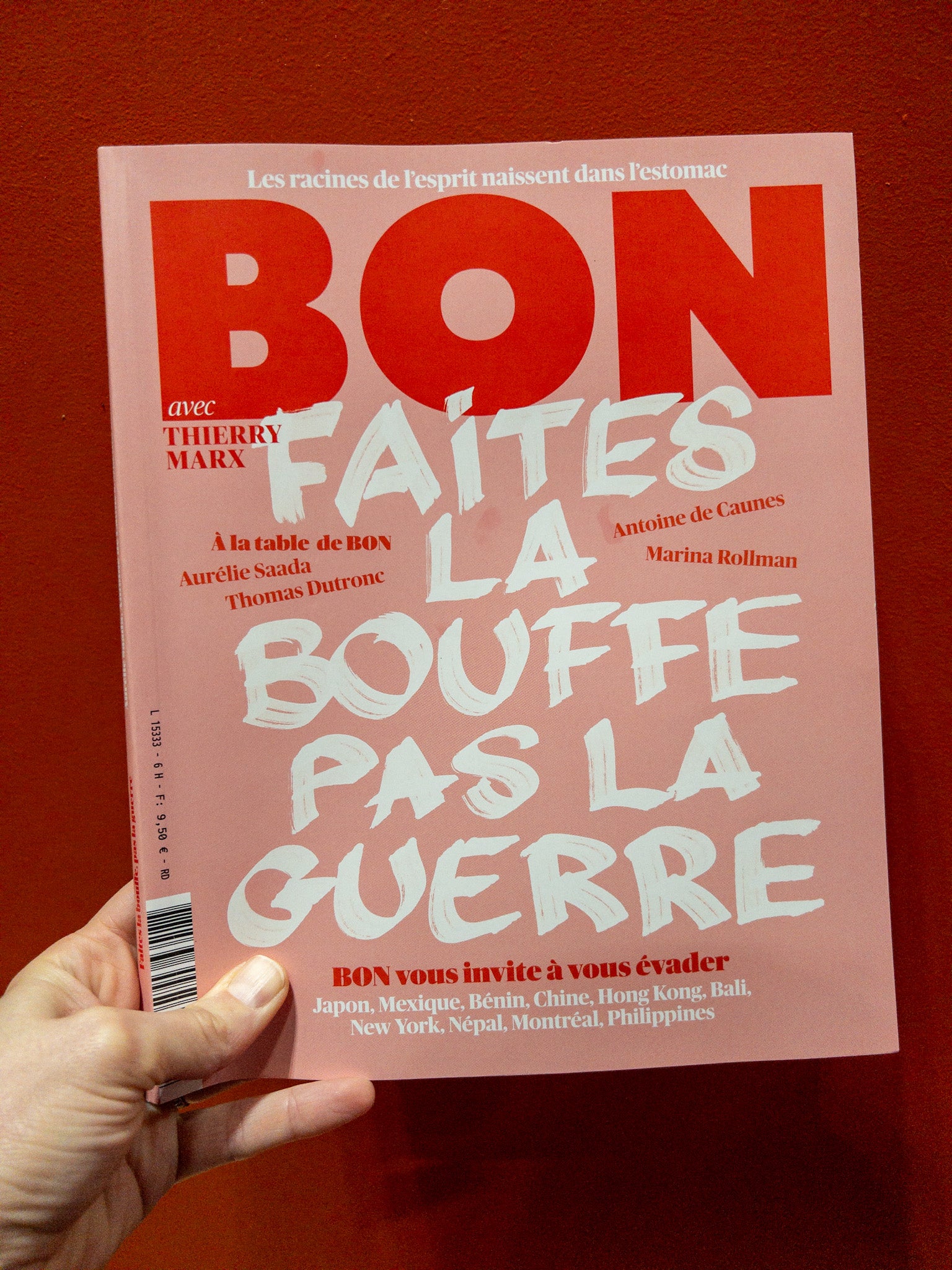 BON magazine qui invite à l'évasion culinaire. HABILE est fier de faire partie de la sélection du BON magazine comme adresse surprenante à visiter en 2024 à Paris
