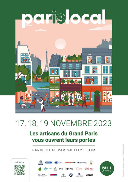 PARISLOCAL l'évènement regroupe les artisans du Grand Paris qui ouvrent leurs portes les 17, 18 et 19 novembre 2023.