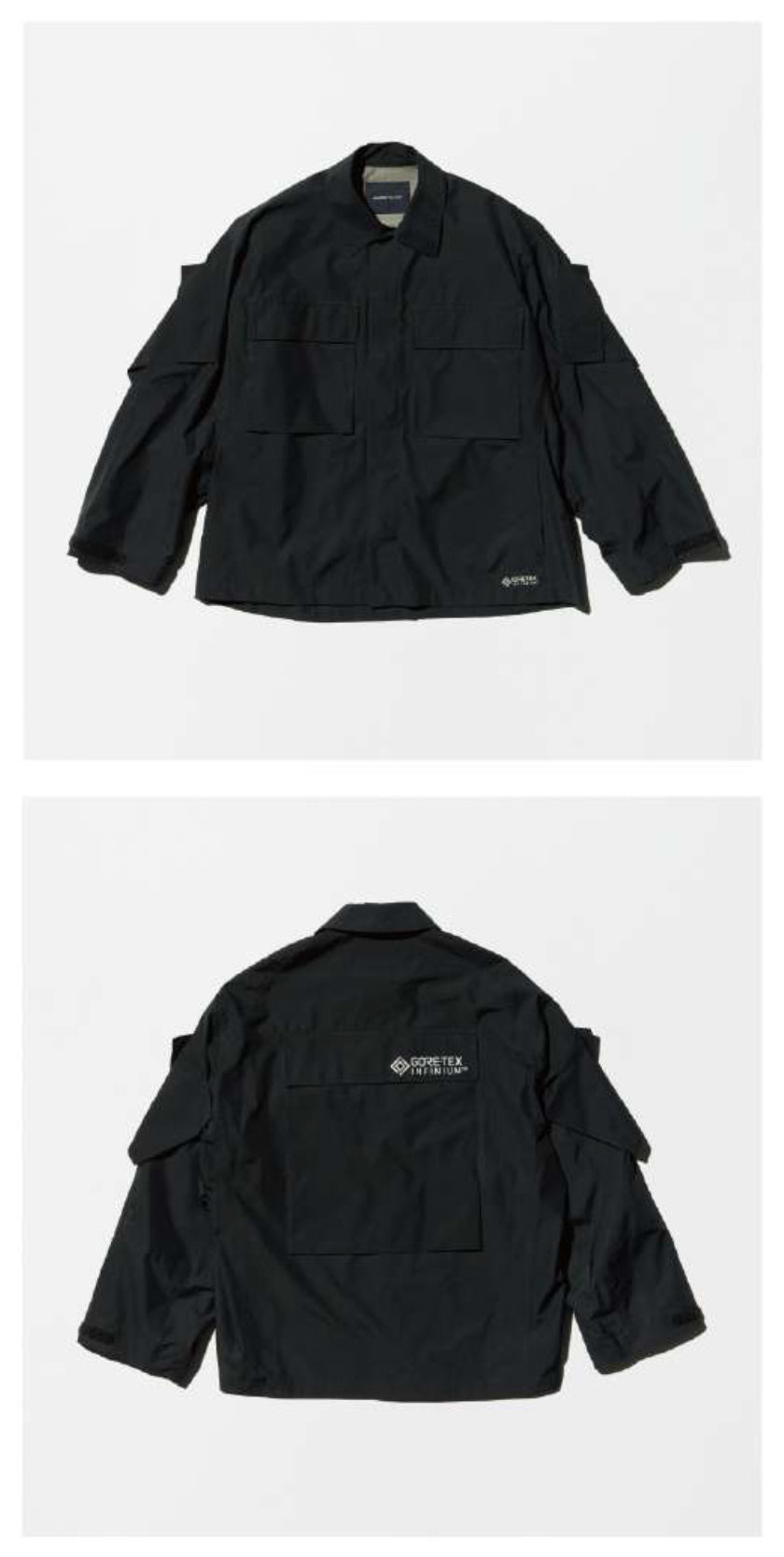 Izumi Kato x D-VEC Almost Black - Gore-tex Infinium 2L Shirt