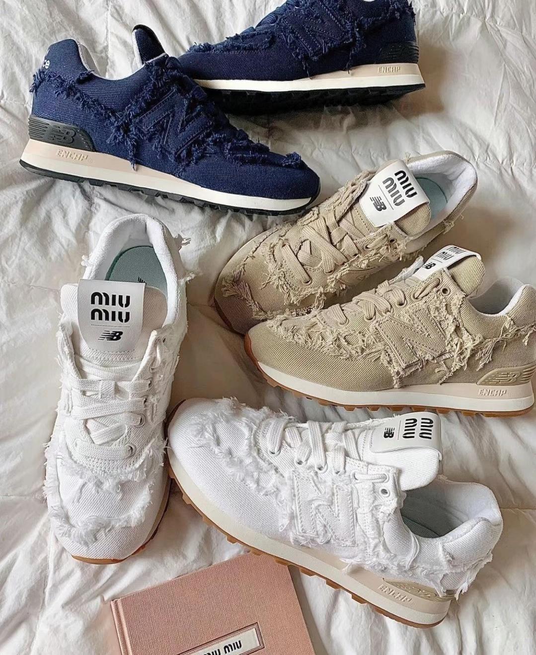 miumiu new balance ニューバランス コラボスニーカー www