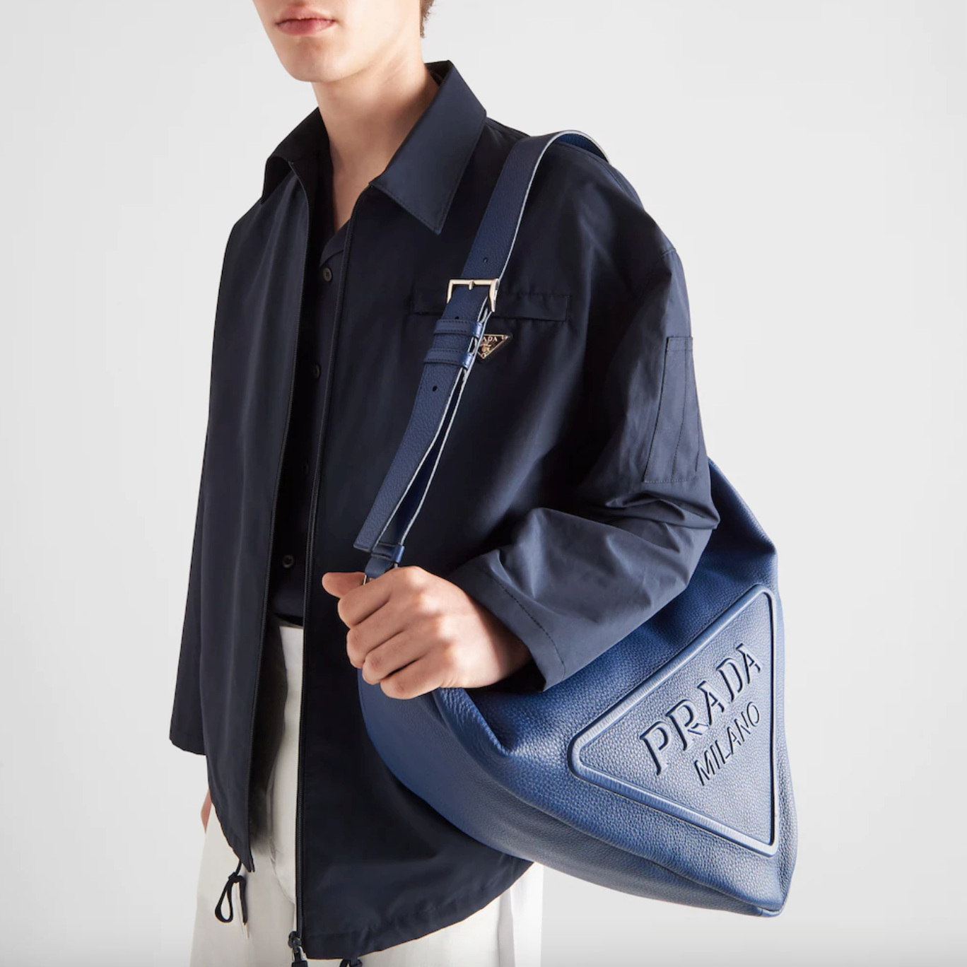 Prada Leather Triangle Shoulder Bag | RADPRESENT