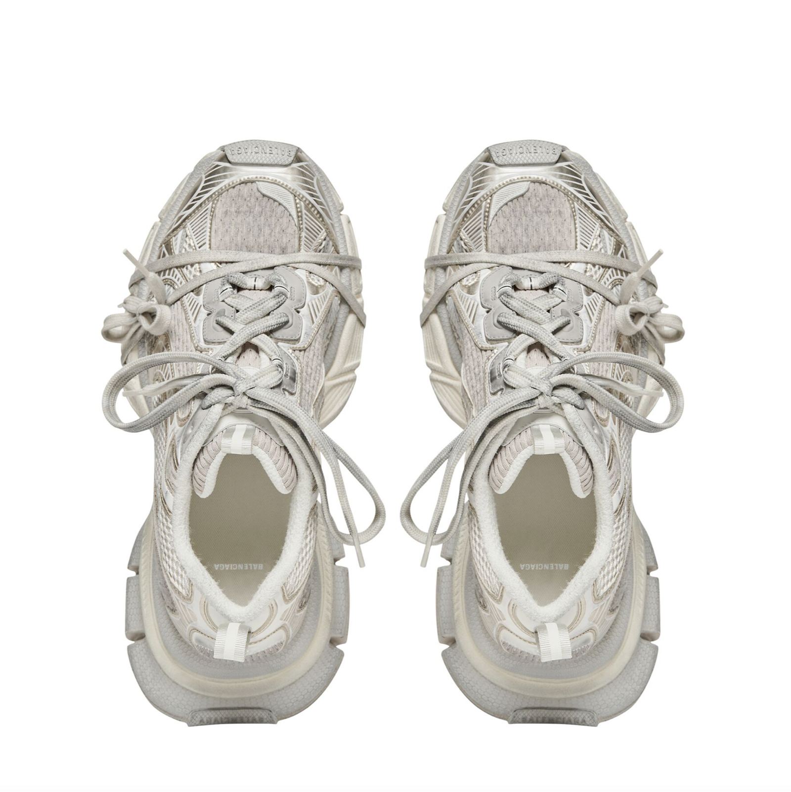 Balenciaga Triple S Men039s Off White Clearsole Sneakers New  eBay