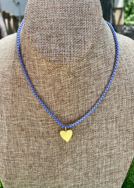 Heart Charm Box Necklace
