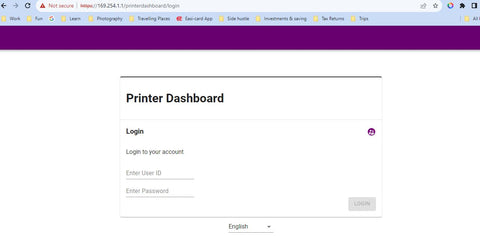 Printer dashboard