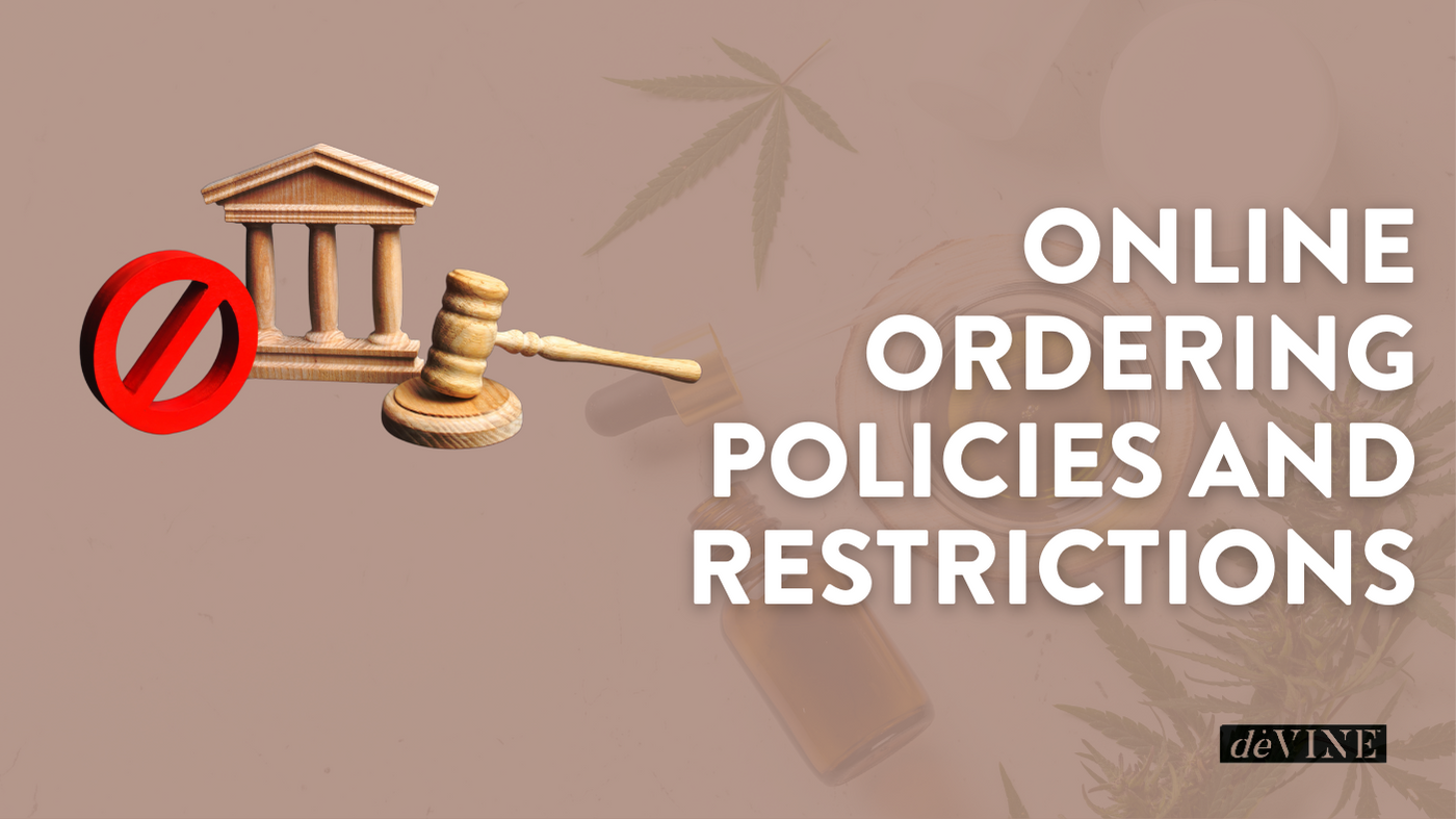 Online ordering policies and restrictions