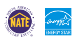 NATE Certified, Energy Star Certified