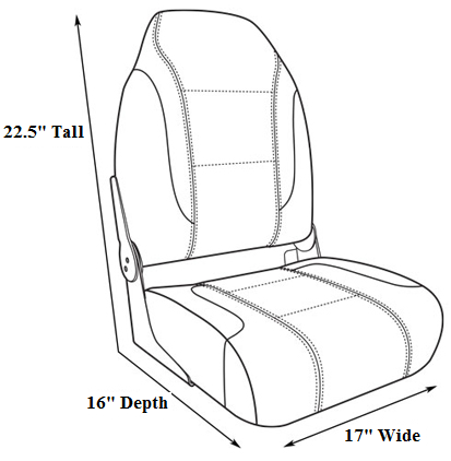 High Back Sport Folding Boat Seats