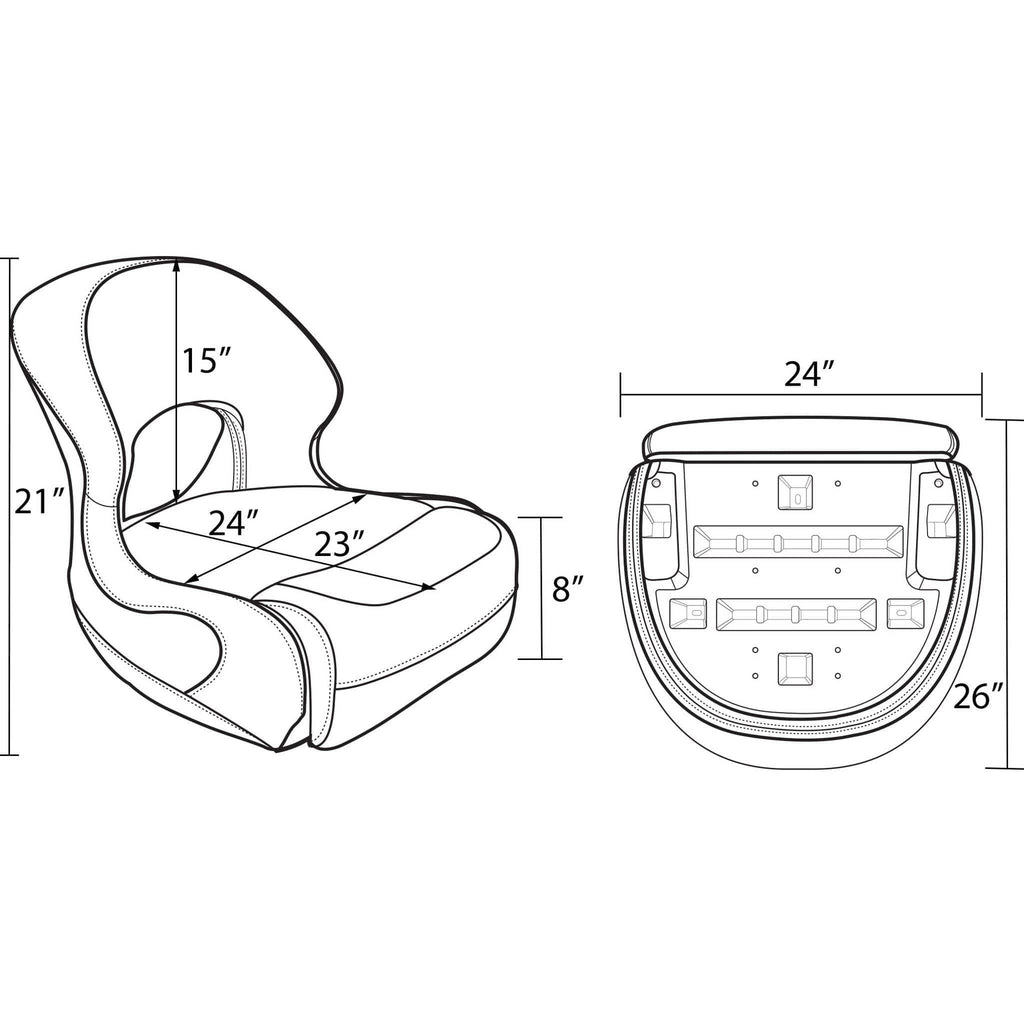 Premium Pontoon Bucket Seats | PontoonStuff.com