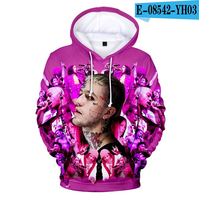 lil peep pink love hoodie