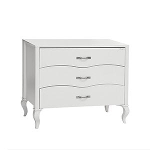 Élégant Commode Snowy dans le style baroque de Mixibaby