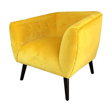 MATHI DESIGN Fauteuil Lulea Jaune