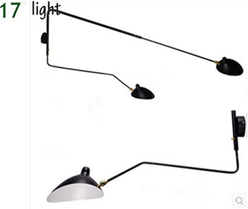 U-Enjoy Lustre Scandinavie Décorations Moden Mouille Top Qualité De Rotation Deux Un Design Serge Minimaliste Bras Mur Lampe Industrielle Moderne Sexy Livraison Gratuite [Double Head]